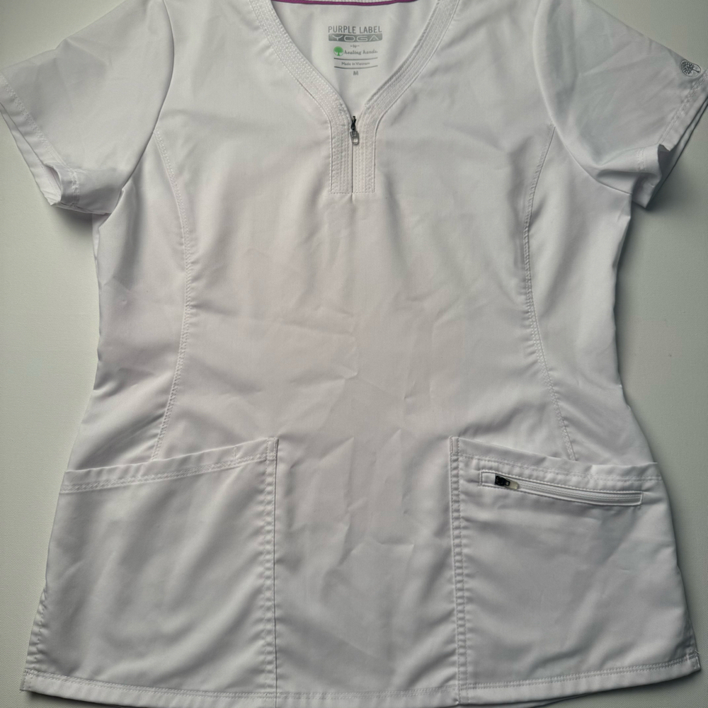 Healing Hands Purple Label YOGA Top white